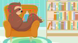 Jerry Reading a Book