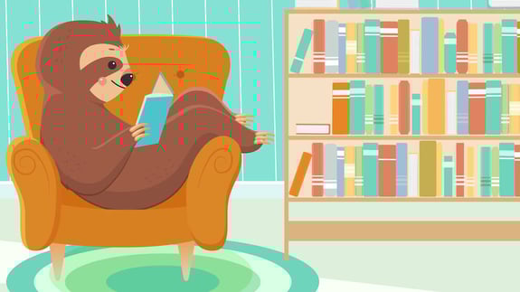 Jerry reading a book