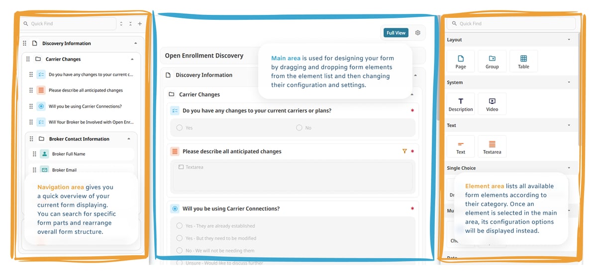 Open Enrollment Discovery — Forms