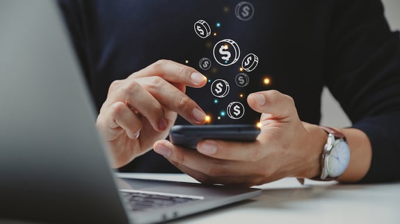 an individual going through the steps of a FinTech client onboarding process