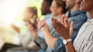 attendees at a client experience conference